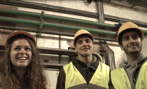 Young people visiting